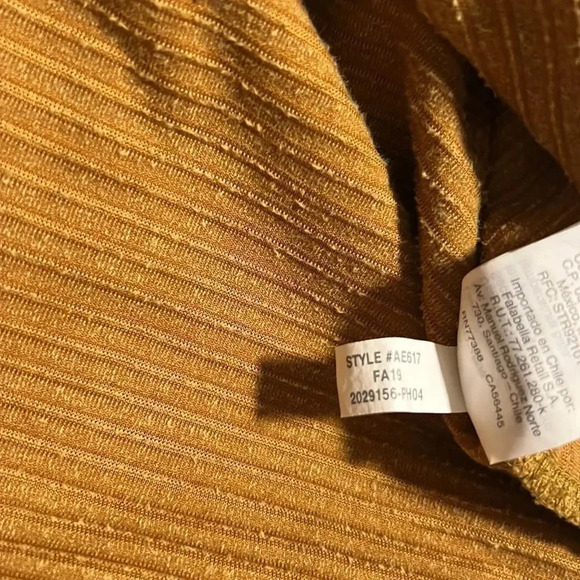 Madewell Texture & Thread Velour Corduroy Mockneck Top XS Boxy Comfort - Picture 12 of 12